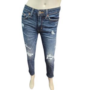 American Eagle Slim Jeans Womens size 28 Next Level Flex Distressed Dark Wash